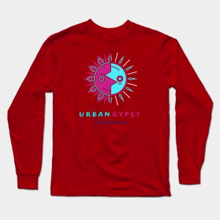 Urban Gypsy Wearables – Half Sun Moon Smiling Long Sleeve T-Shirt